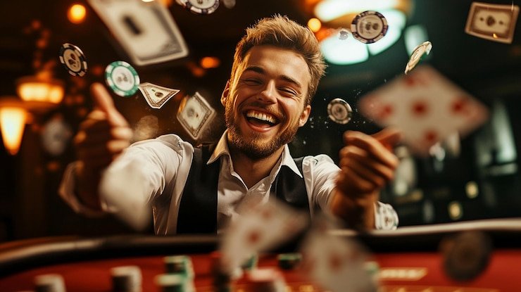 Tampilan studio live Lightning Roulette dengan pengganda angka yang ditampilkan di koji 4d